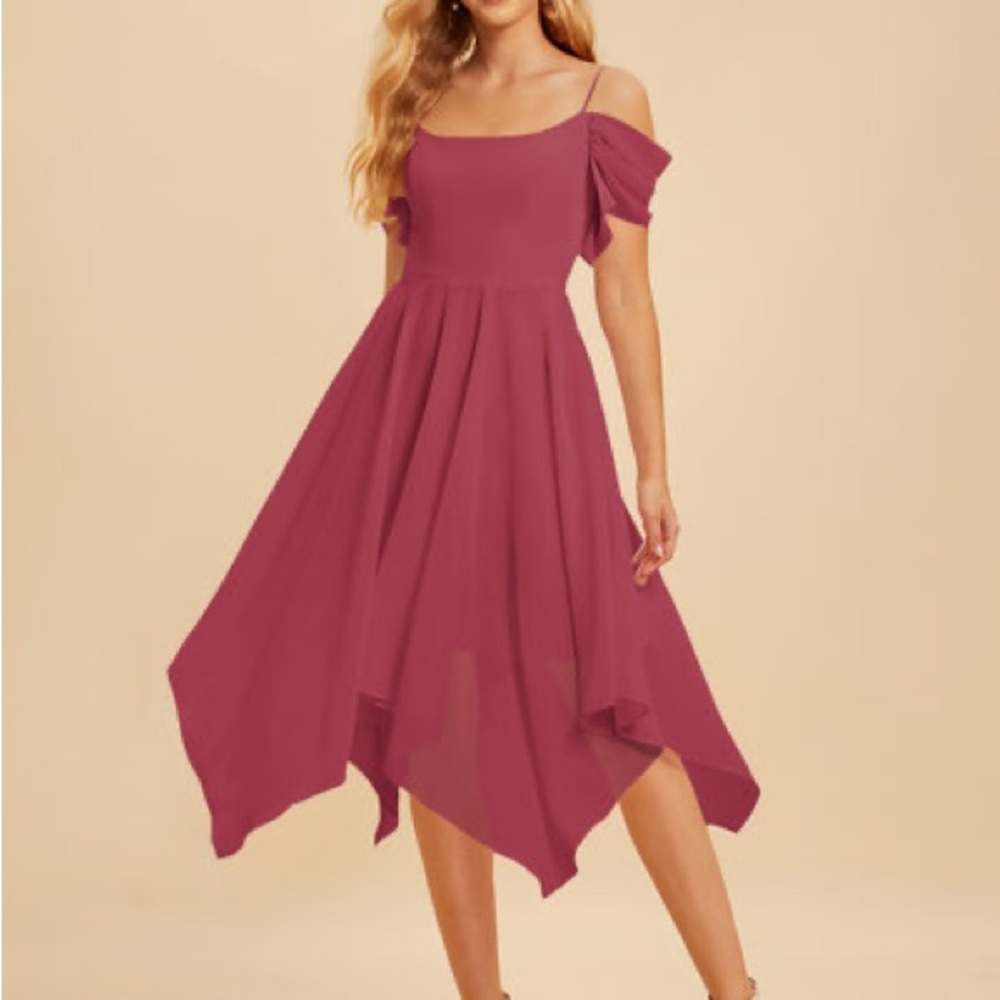 JJs House Elegant Off-Shoulder Dress